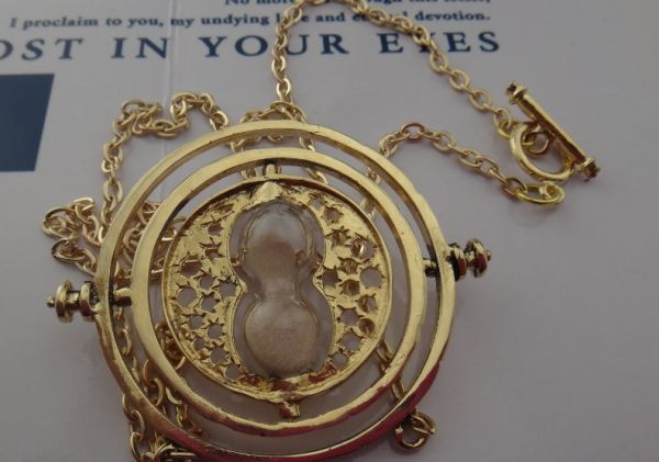 Colar Vira-Tempo (Harry Potter) Banhado a Ouro 18k